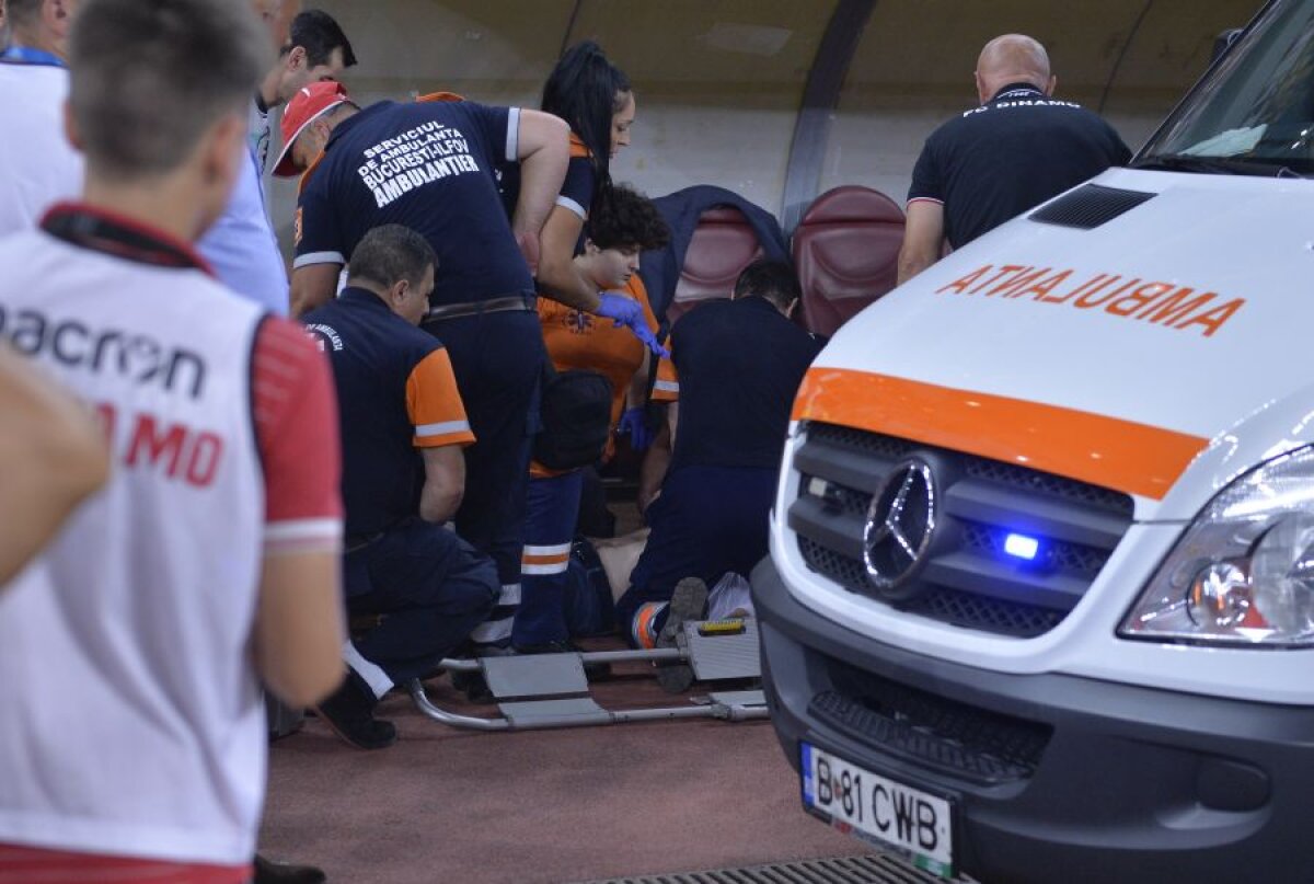 DINAMO - CS UNIVERSITATEA 0-2 // FOTO Eugen Neagoe, dus de urgență la Floreasca după 15 minute de groază! Diagnosticul medicilor: infarct cardiac inferior!