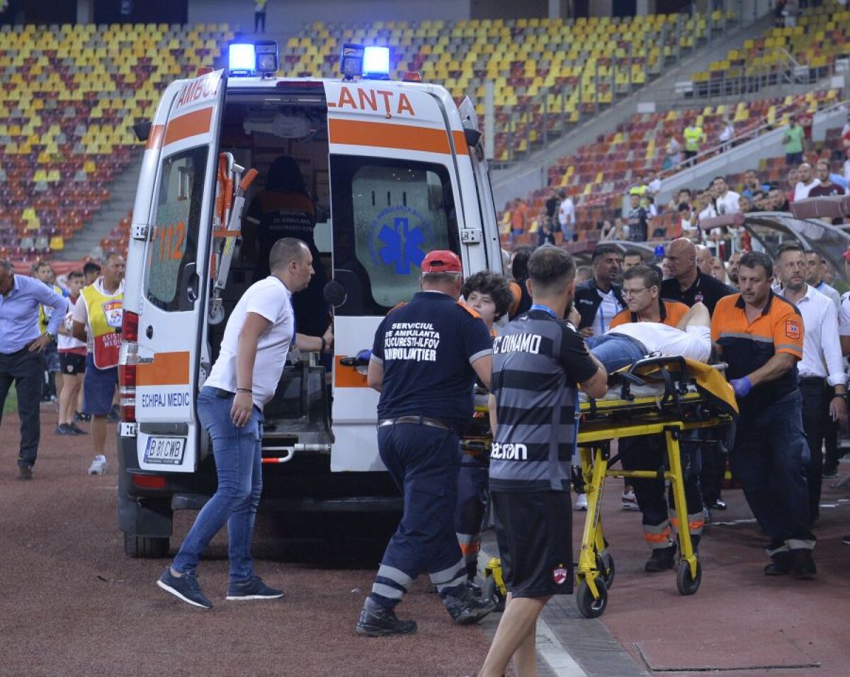DINAMO - CS UNIVERSITATEA 0-2 // FOTO Eugen Neagoe, dus de urgență la Floreasca după 15 minute de groază! Diagnosticul medicilor: infarct cardiac inferior!