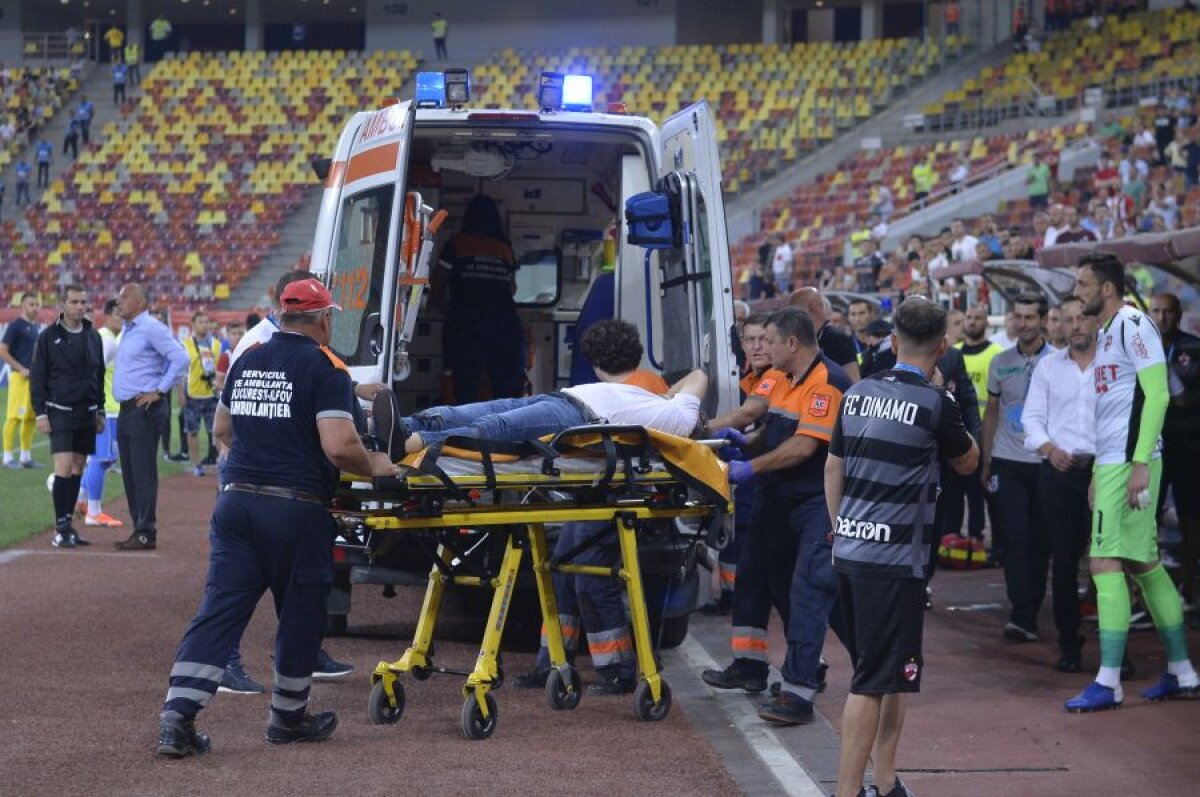DINAMO - CS UNIVERSITATEA 0-2 // FOTO Eugen Neagoe, dus de urgență la Floreasca după 15 minute de groază! Diagnosticul medicilor: infarct cardiac inferior!