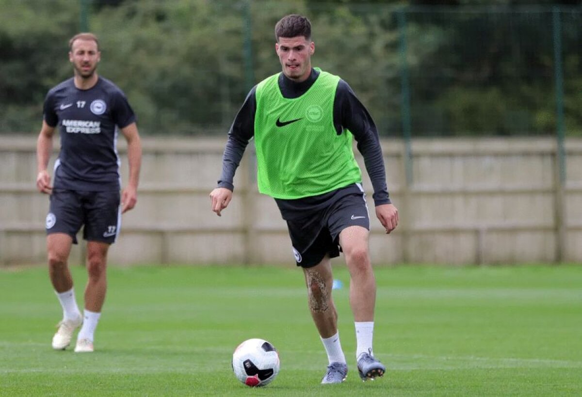 BRIGHTON // FOTO Tudor Băluță, primele impresii: „Managerul are reputația asta! Mă avantajează” » Le-a vorbit englezilor despre România U21