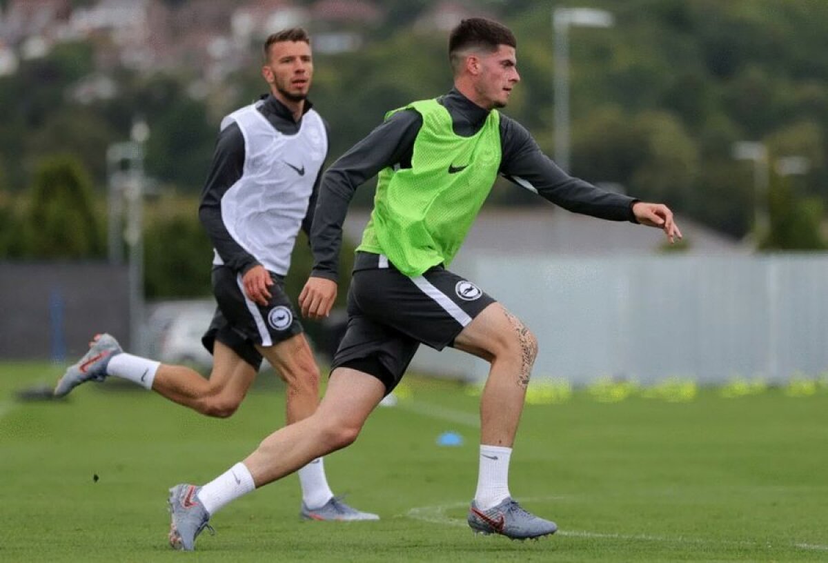 BRIGHTON // FOTO Tudor Băluță, primele impresii: „Managerul are reputația asta! Mă avantajează” » Le-a vorbit englezilor despre România U21
