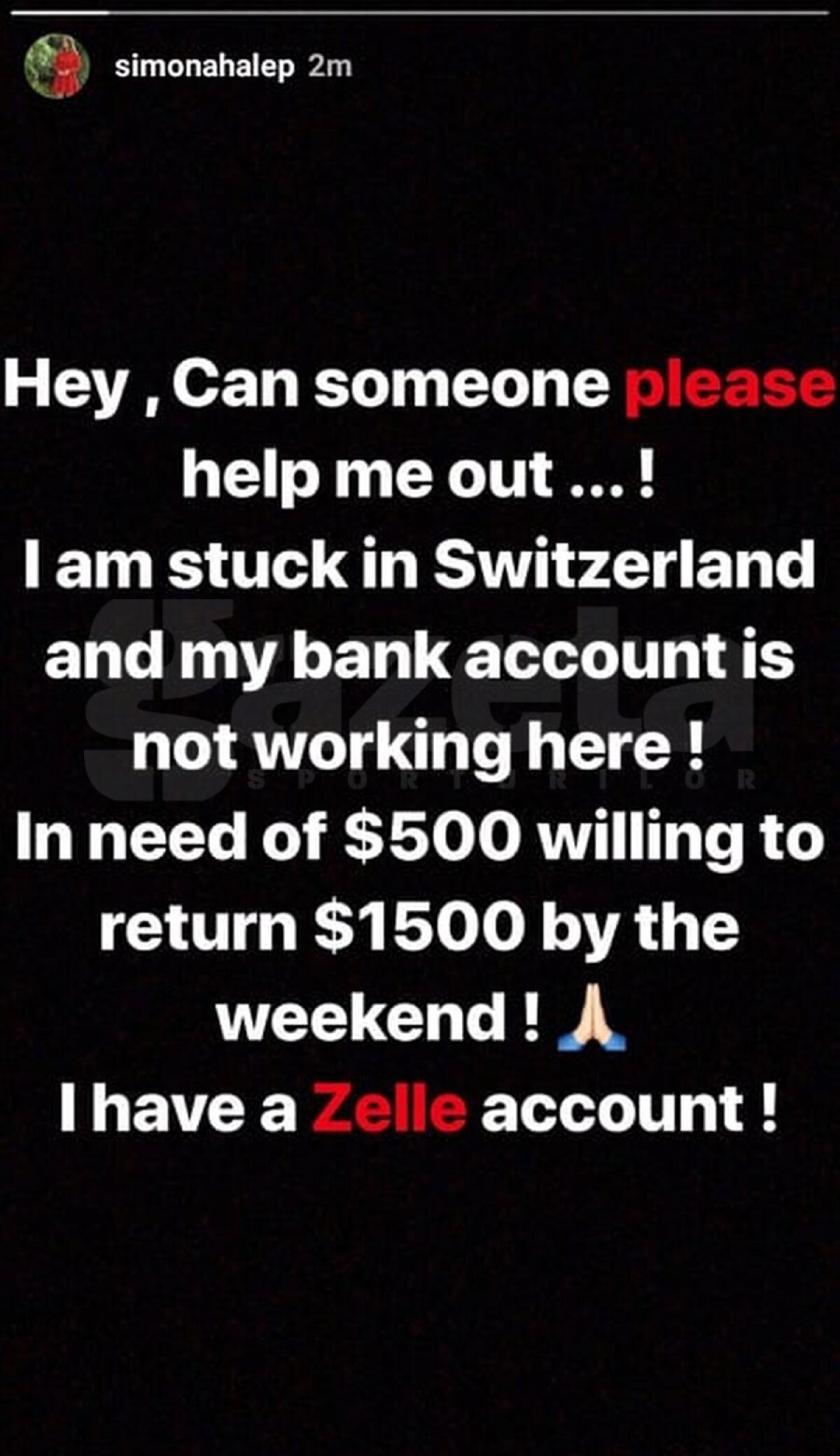 FOTO Incredibil: contul Simonei Halep a fost spart » UPDATE Românca și-a recuperat profilul de Instagram