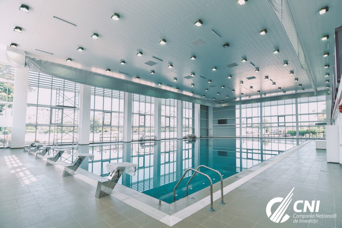 GALERIE FOTO După 31 de ani, o bijuterie în locul ruinei! » Noul bazin de polo pentru sportivii de la Rapid e GATA! Vezi cum arată în interior