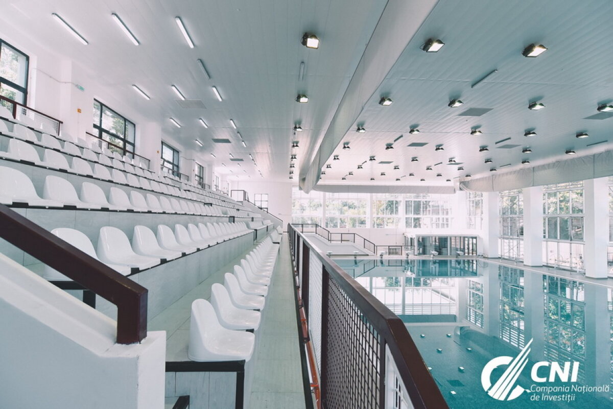 GALERIE FOTO După 31 de ani, o bijuterie în locul ruinei! » Noul bazin de polo pentru sportivii de la Rapid e GATA! Vezi cum arată în interior