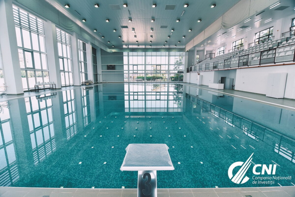 GALERIE FOTO După 31 de ani, o bijuterie în locul ruinei! » Noul bazin de polo pentru sportivii de la Rapid e GATA! Vezi cum arată în interior