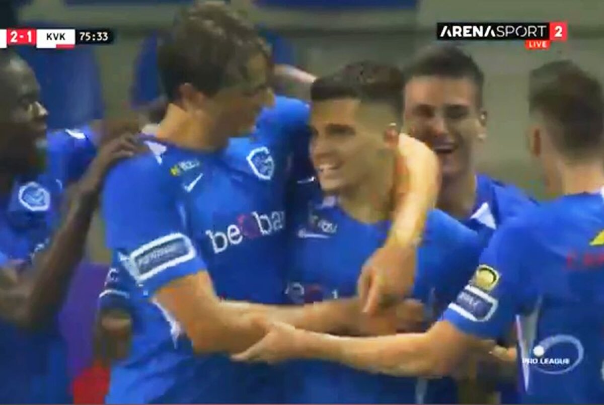GENK - KORTRIJK 2-1 // VIDEO Ianis Hagi, GOL la prima atingere pentru Genk! Gică Hagi a explodat de fericire în tribune