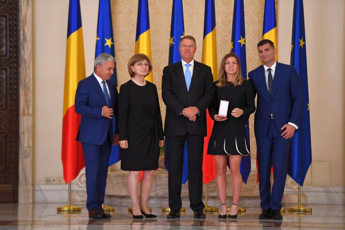 VIDEO // Simona Halep, decorată de președintele Klaus Iohannis cu „Ordinul Steaua României”» Campioana, alături de iubit la Cotroceni