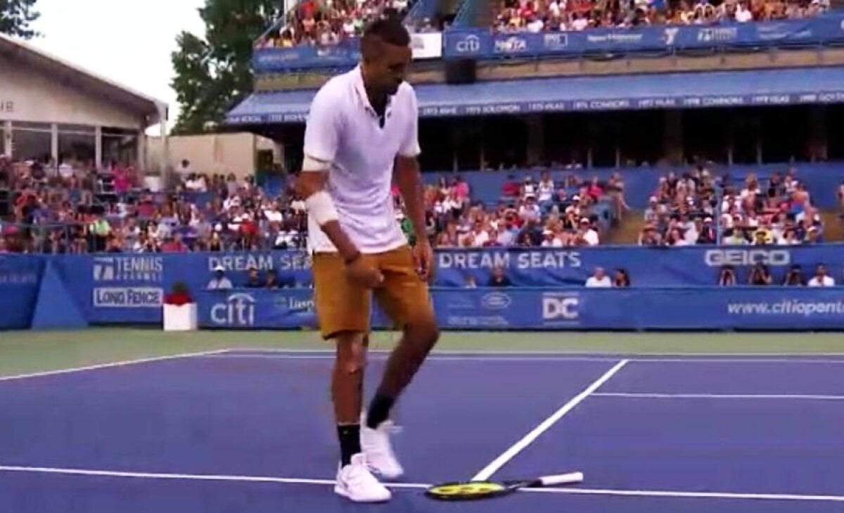 ATP WASHINGTON // VIDEO+FOTO Dramă și momente incredibile în meciul Nick Kyrgios - Stefanos Tsitsipas » Australianul, protagonistul unor noi imagini absurde