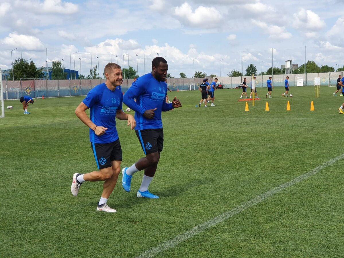 ASTRA - FCSB // VIDEO+FOTO Ionuț Panțîru, prima apariție oficială după transferul la FCSB: „Antrenorul nu e problema noastră! E treaba domnului Becali” + 5 nume noi la antrenament