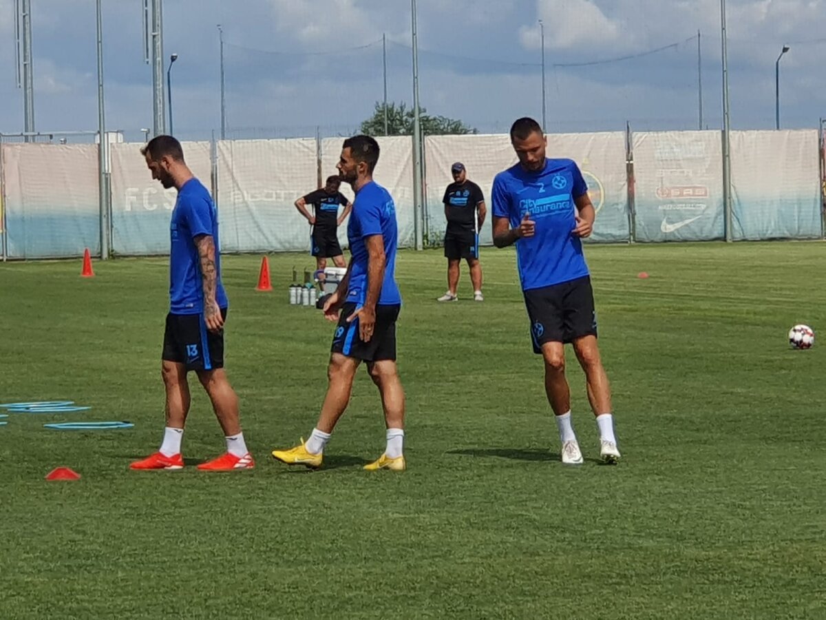 ASTRA - FCSB // VIDEO+FOTO Ionuț Panțîru, prima apariție oficială după transferul la FCSB: „Antrenorul nu e problema noastră! E treaba domnului Becali” + 5 nume noi la antrenament