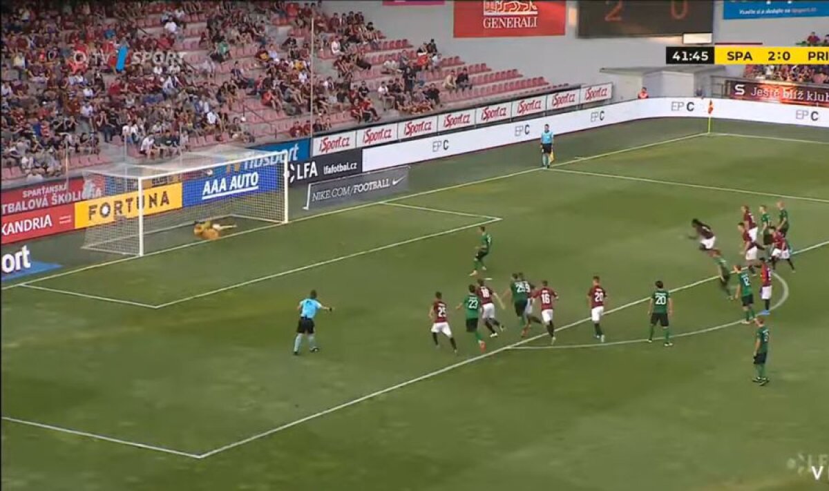 SPARTA PRAGA - PRIBRAM 3-0 // VIDEO Florin Niță, aplaudat de un stadion întreg în etapa a patra din Cehia, după ce a apărat un penalty