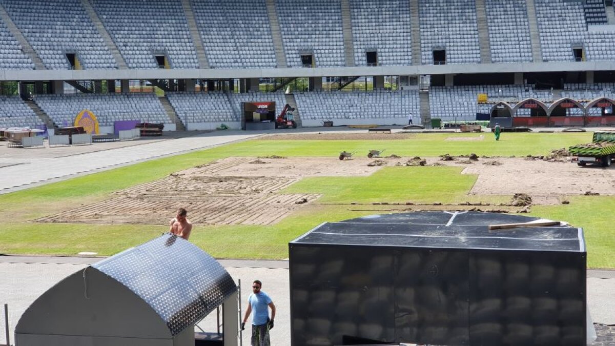 VIDEO + FOTO Cum arată gazonul de pe Cluj Arena după festivalul Untold și cine suportă pagubele