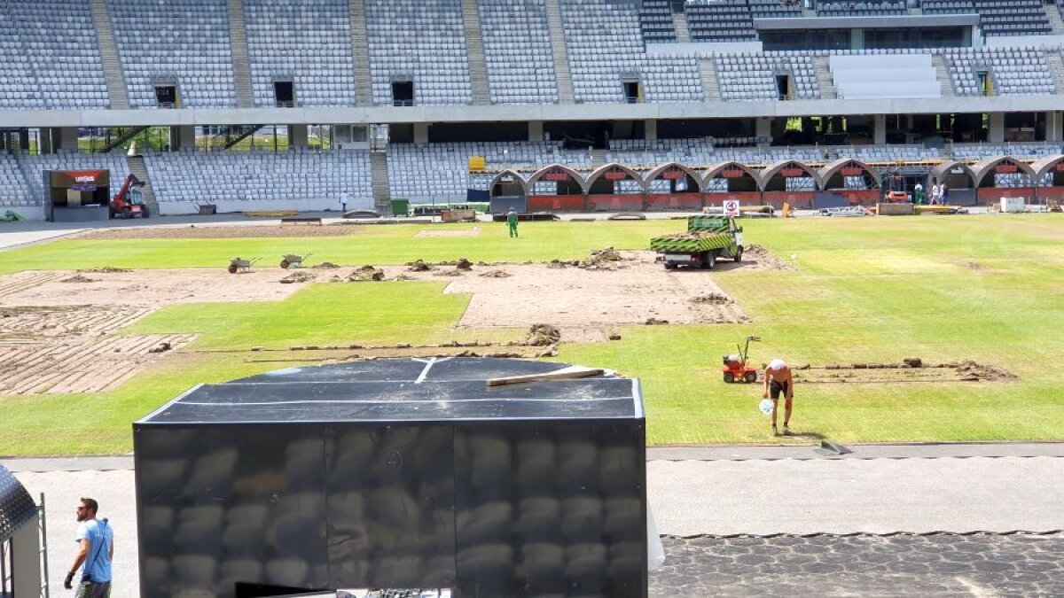 VIDEO + FOTO Cum arată gazonul de pe Cluj Arena după festivalul Untold și cine suportă pagubele