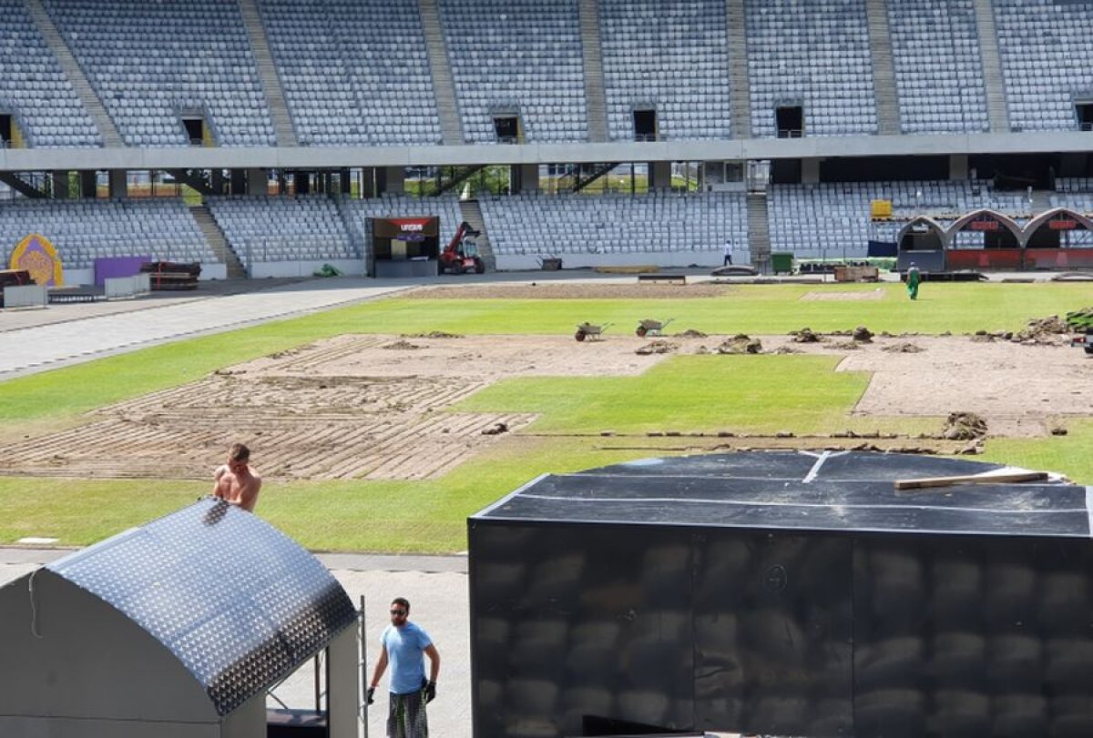 VIDEO + FOTO Cum arată gazonul de pe Cluj Arena după festivalul Untold și cine suportă pagubele