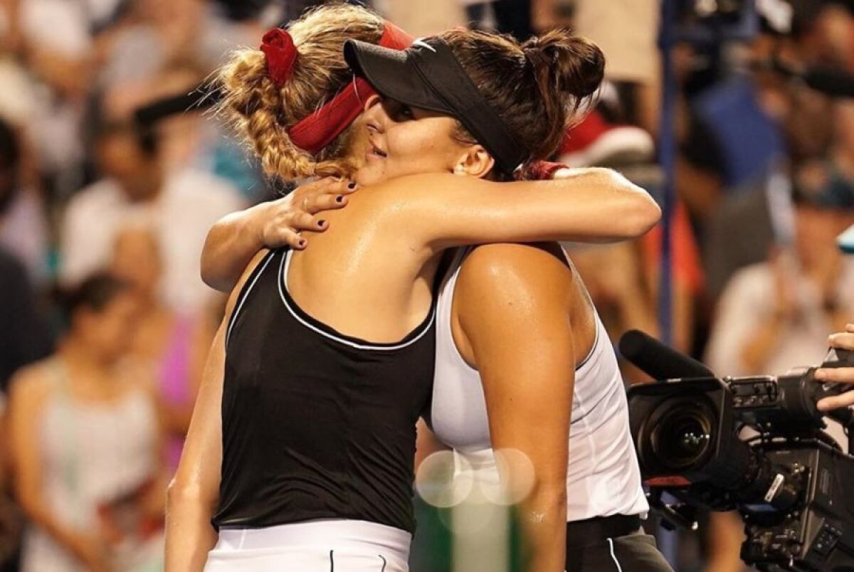 ROGERS CUP/ FOTO Eugenie Bouchard, încântată de o poză cu Bianca Andreescu: „Fundurile noastre arată bine aici”