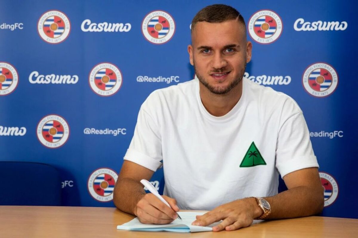 OFICIAL FOTO George Pușcaș a semnat cu Reading! E cel mai scump transfer din istoria formației engleze + Ce salariu va avea românul