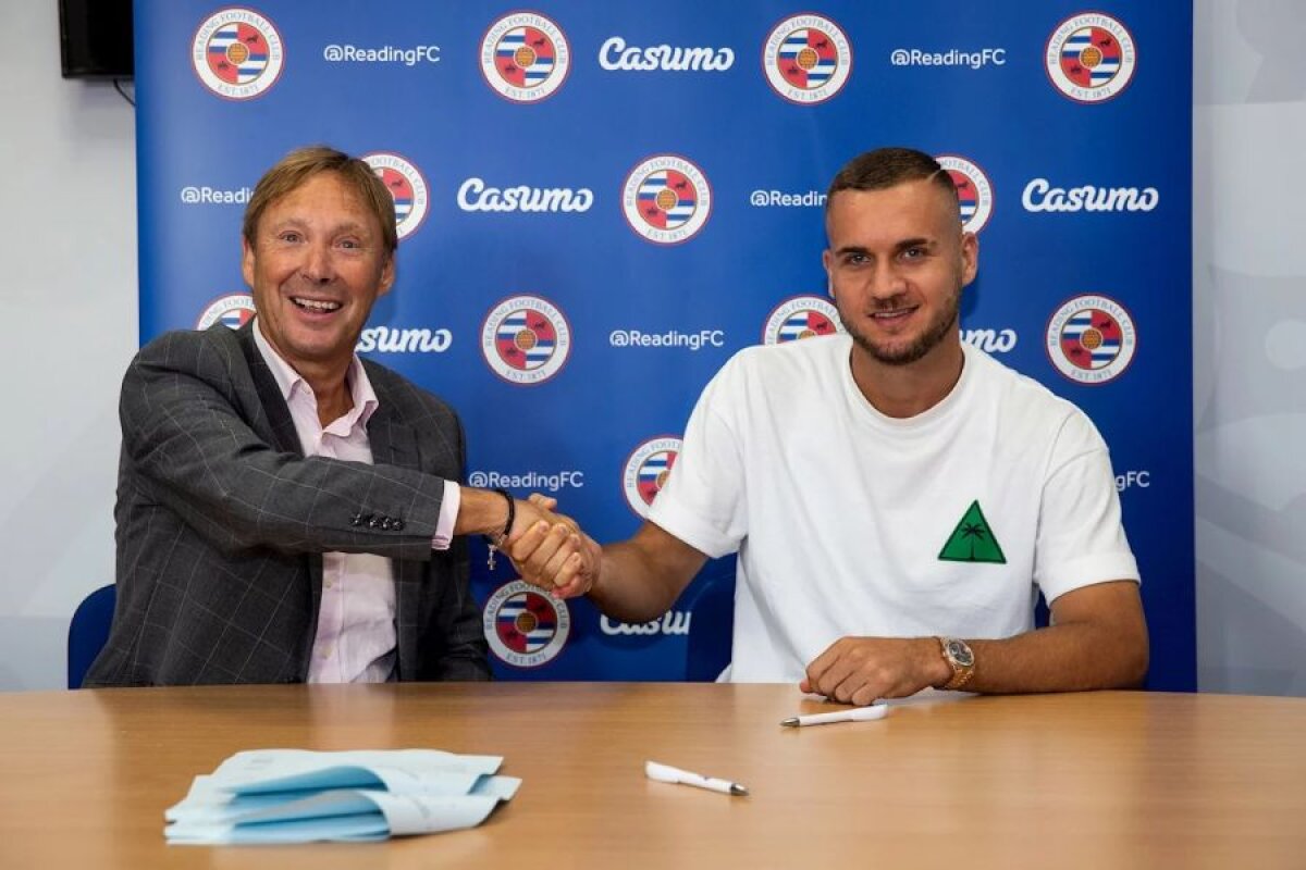 OFICIAL FOTO George Pușcaș a semnat cu Reading! E cel mai scump transfer din istoria formației engleze + Ce salariu va avea românul