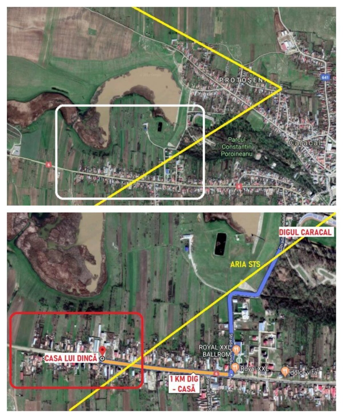 Date noi despre acțiunea MAI: polițiștii aveau de verificat 40 de case, dacă foloseau indicațiile Alexandrei și harta STS!