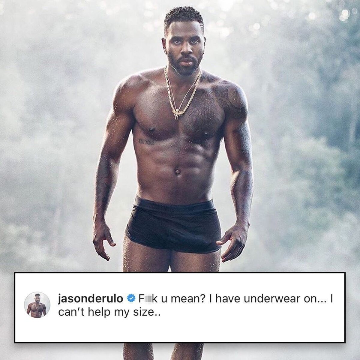 FOTO Jason Derulo, în război cu Instagramul după ce i-a fost ștearsă o poză în care apărea în boxeri mulați: „E discriminare!”