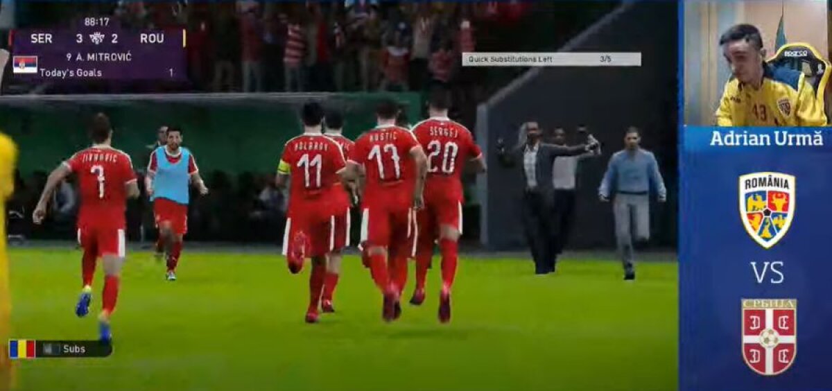 VIDEO România, eliminare absolut dramatică în semifinalele eEURO 2020! Am luat golul decisiv în minutul 89, apoi am avut o șansă rarisimă