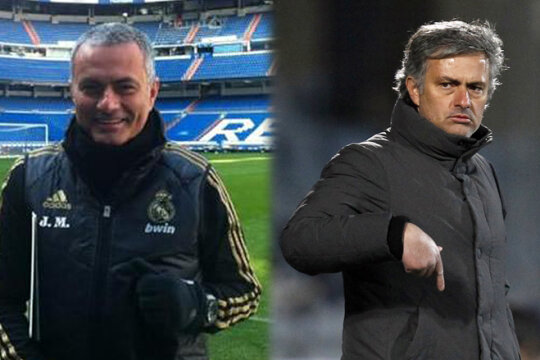 Jose Mourinho acum, respectiv înainte de a se tunde