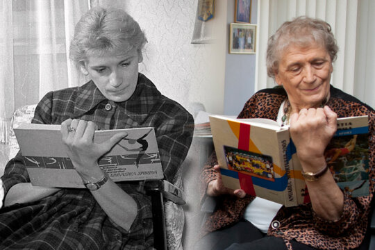 Iolanda Balaș, la 50 de ani distanță. În 1960 (stînga) şi în 2011 (dreapta)