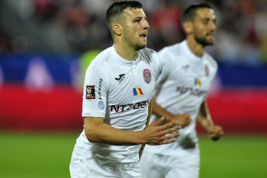George Țucudean a înscris unicul gol al victoriei cu Sparta Praga // foto: Gazeta Sporturilor