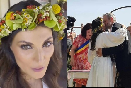 Imagini de la nunta Ioanei Ginghină. Cum s-a îmbrăcat actrița la cununie și ...