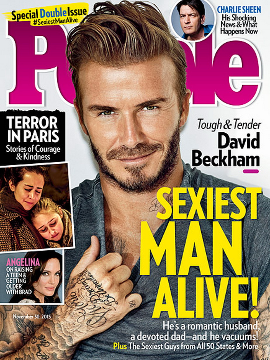 Revista People: David Beckham este cel mai sexy bărbat în viaţă pe anul 2015