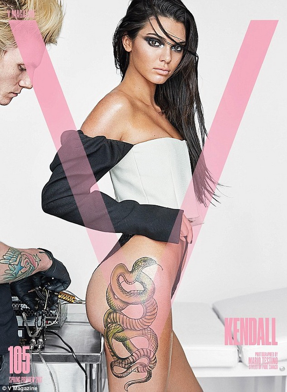 Kendall Jenner și-a arătat noul tatuaj. Arată senzațional!