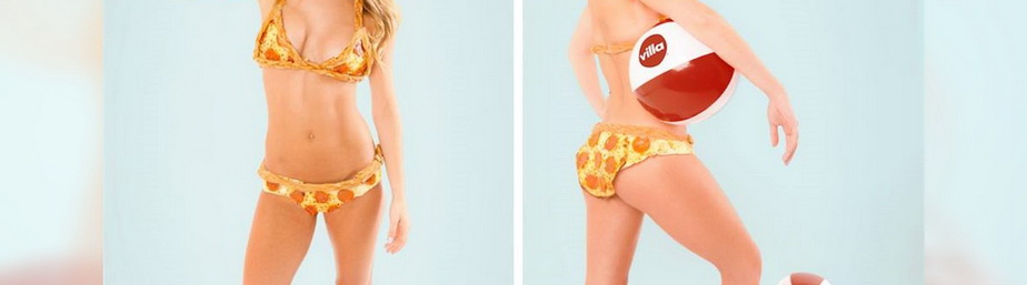 FOTO Bikini făcuţi din pizza, la 10.000 de dolari bucata