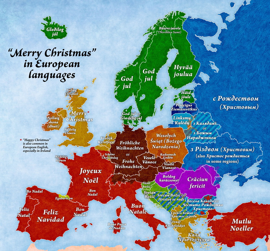 Cum spui "Crăciun fericit" şi "La mulţi ani" în fiecare ţară din Europa