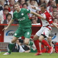 Burcă a avut de furcă în duelurile cu Dzeko, la meciurile dintre Cottbus şi Wolfsburg în Erste Bundesliga