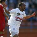 Didi a marcat ieri primele două goluri pentru FCM Tg. Mureş, club la care a fost cedat în vară de CFR Foto: Lorand Vakarcs