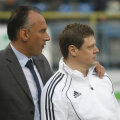 Florin Prunea a intrat pe teren la golul egalizator al Astrei, cu Vaslui, şi s-a bucurat alături de jucători.