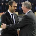 Pep Guardiola și Alex Ferguson