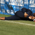 Imaginile cu Emeghara accidentat au fost mult mai multe la Steaua decît cele cu el la balon