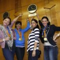 Ana Maria Brînză, Anca Măroiu, Simona Alexandru şi Loredana Dinu își doresc să cîștige și titlul olimpic la Londra foto: Raed Krishan
