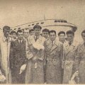 De la stînga la dreapta: Lt. Col. Ion Aurel, şeful delegaţiei, Onisie, Zavoda I, Dumitrescu, Zavoda II, Constantin, Ivănescu, Moldovan, Voinescu, Tătaru, Cacoveanu, Staicu, Ghibea, Bukossy (foto: Şt. Ionescu)