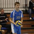 Adrian Aciobăniţei a debutat în prima ligă de volei masculin din România în faţa Unirii Dej Foto: Telegraf (Constanţa)