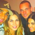 Sneijder și Boateng tocmai au luat masa împreună, alături de Yolanthe, soția olandezului, și de Melissa Satta, iubita ghanezului