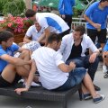 Denis Alibec (în dreapta), ar agrea un transfer la Viitorul, fiind mai aproape de familie, care este la Mangalia