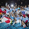 Jucătorii Celtei celebrează revenirea după 5 ani în primul eșalon spaniol (foto: As)