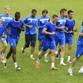Jucătorii lui CFR la primul antrenament (foto: ziuadecluj.ro)