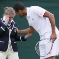 Tsonga îngrijorat din cauza arbitrului lovit cu mingea în cap (foto: Reuters)