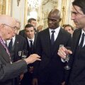 Președintele Napolitano a felicitat fiecare jucător în parte (foto: Reuters)