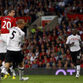 Van Persie se înalță și egalează pe Old Trafford. Primul său gol în tricoul lui Man. United