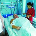 Duckadam, pe patul de spital.