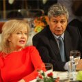 Mircea Lucescu alături de soția acestuia, Neli