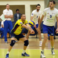 Libero-ul Vladislav Ivanov, extrema Marko Bojici (nr. 8) şi Sergiu Stancu (nr. 5) aşteaptă cu încredere confruntarea de la Moscova // Foto: Telegraf Constanţa